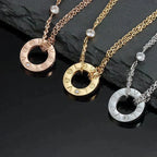 Dream LOVE NECKLACE 16MM 2 DIAMONDS