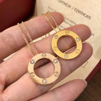 Dream LOVE NECKLACE 16MM 3 DIAMONDS