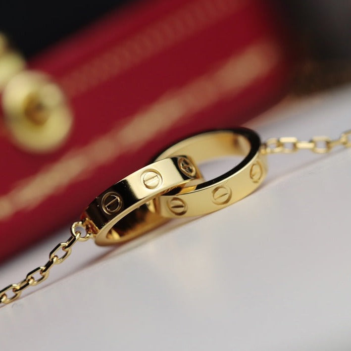 Dream LIEBESKETTE DOPPELRING GOLD