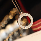 Dream LOVE NECKLACE 16MM 6 DIAMONDS PINK GOLD