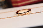 Dream LOVE NECKLACE 16MM 6 DIAMONDS PINK GOLD