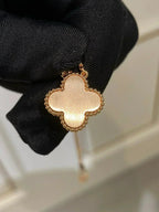 Dream CLOVER 15MM DIAMOND RHODONITE NECKLACE