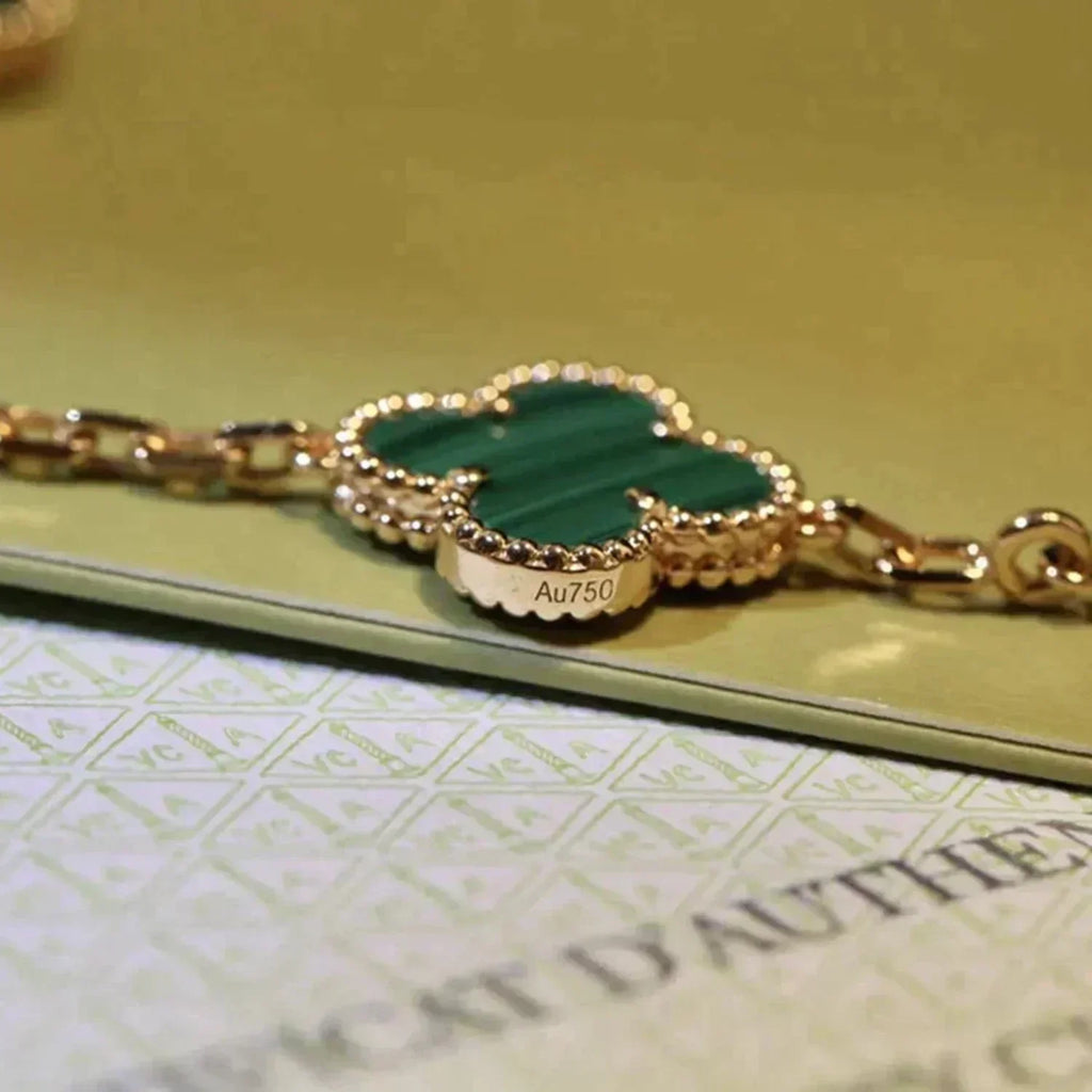 [Dream ]Neue CLOVER 5 MOTIV MALACHIT ARMBAND KOLLEKTION