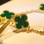 [Dream ]Neue CLOVER 5 MOTIV MALACHIT ARMBAND KOLLEKTION