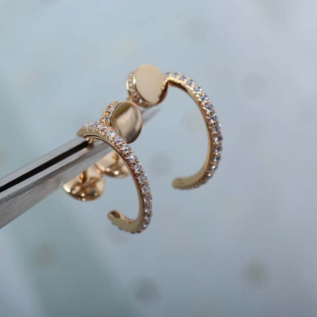 Dream JUSTE EARRINGS 12.75MM PINK GOLD DIAMOND