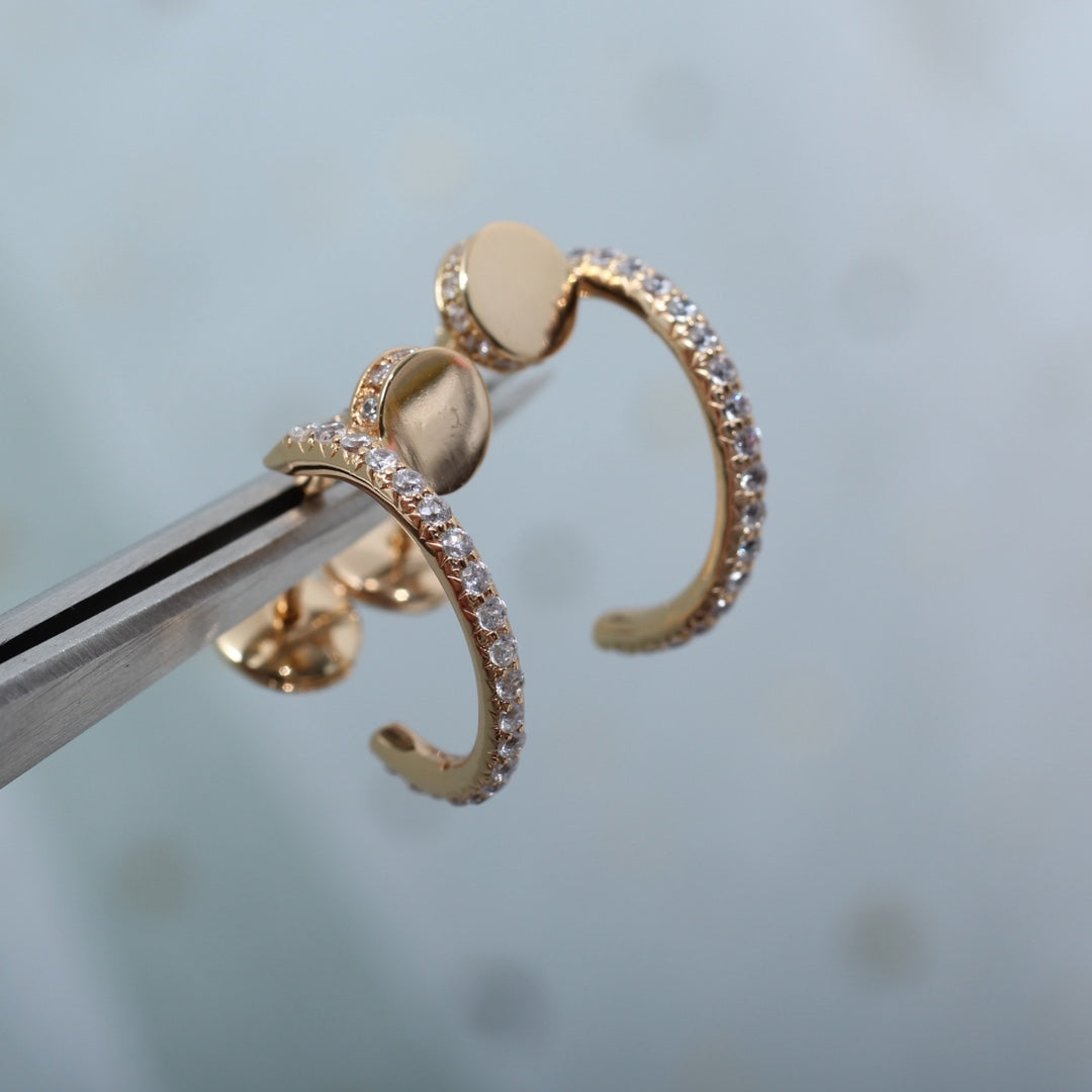Dream JUSTE EARRINGS 12.75MM PINK GOLD DIAMOND