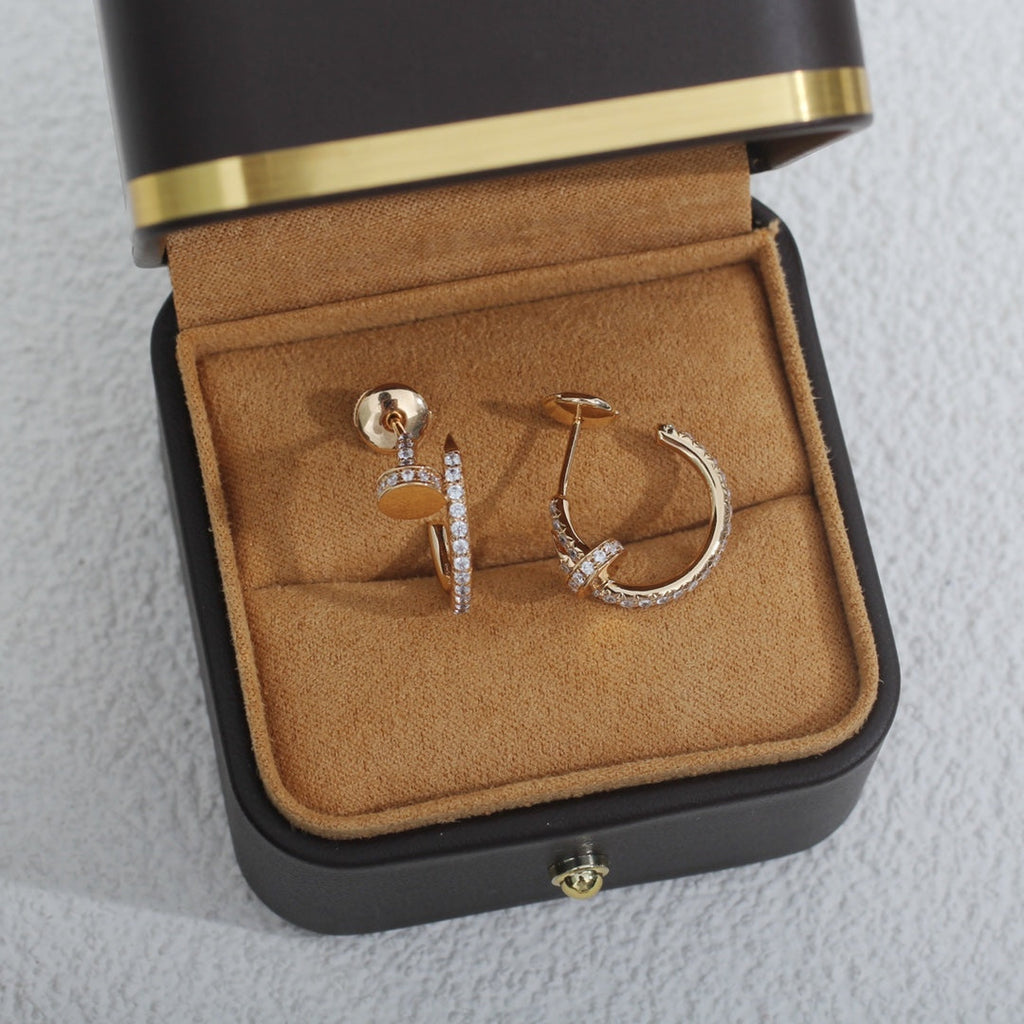 Dream JUSTE EARRINGS 12.75MM PINK GOLD DIAMOND