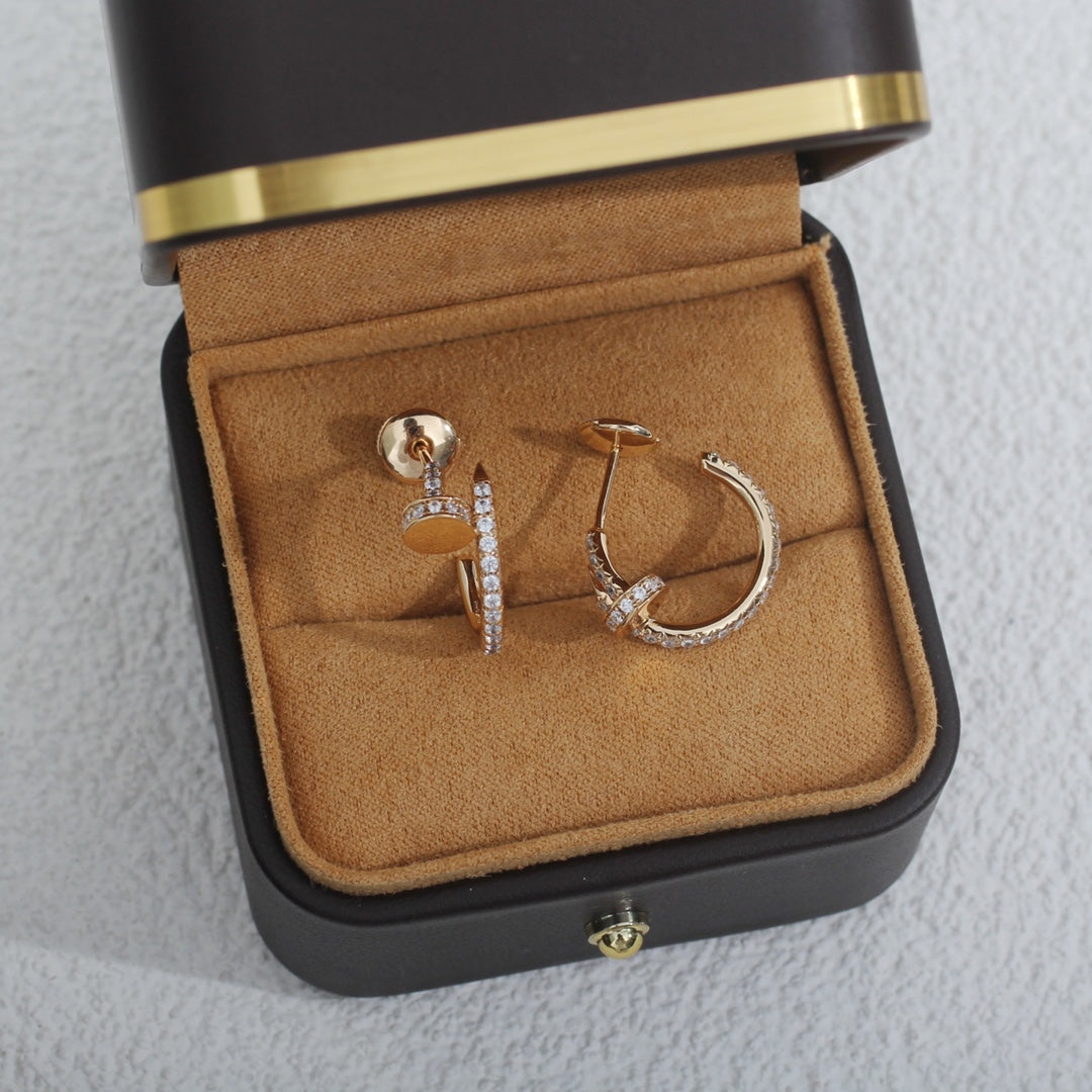 Dream JUSTE EARRINGS 12.75MM PINK GOLD DIAMOND