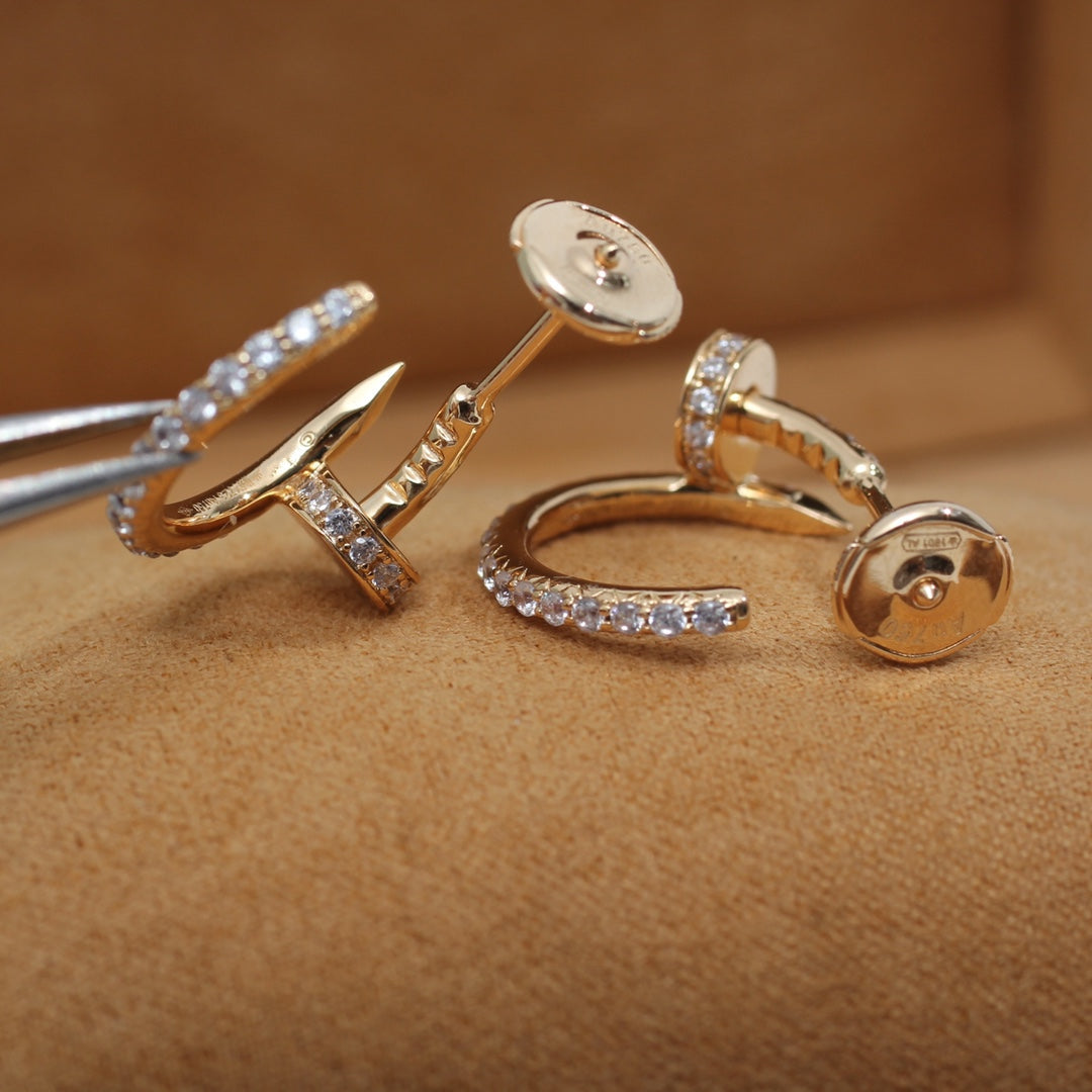 Dream JUSTE EARRINGS 12.75MM PINK GOLD DIAMOND