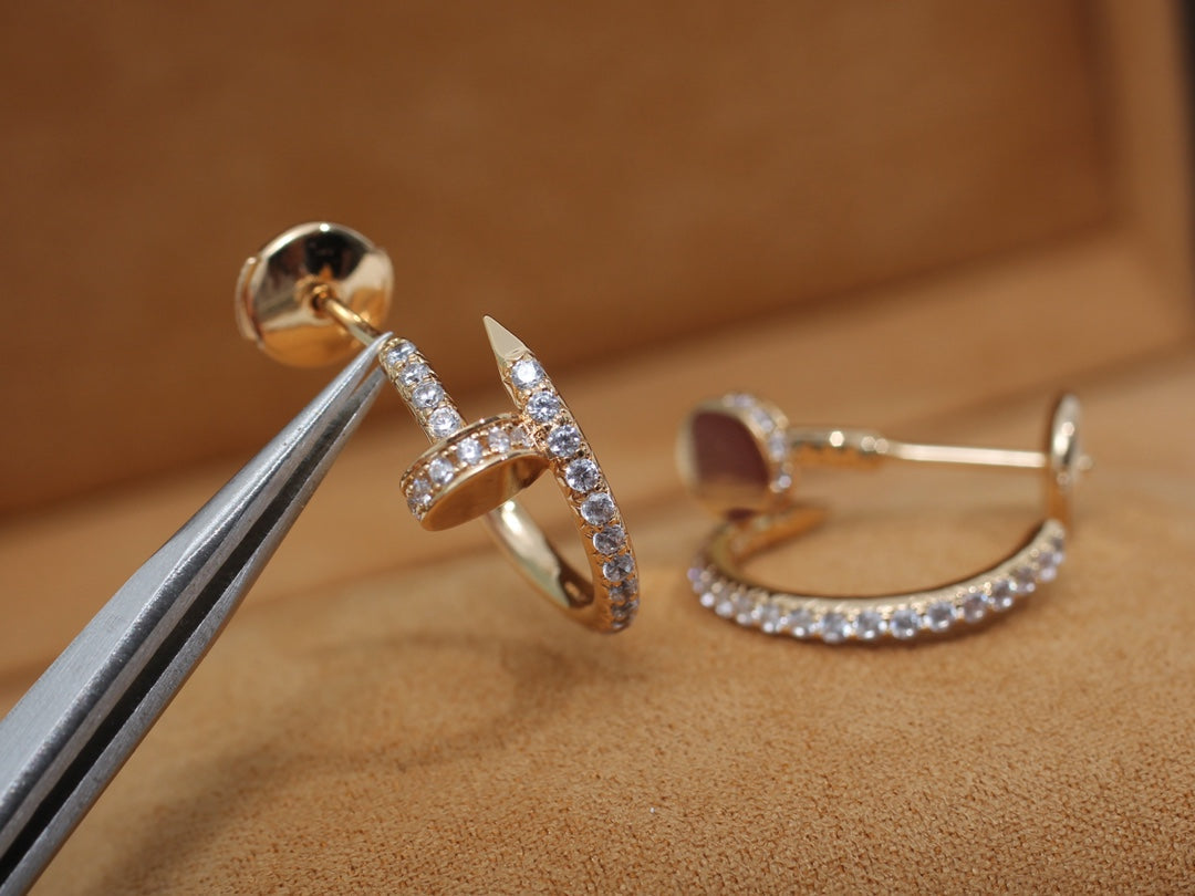Dream JUSTE EARRINGS 12.75MM PINK GOLD DIAMOND