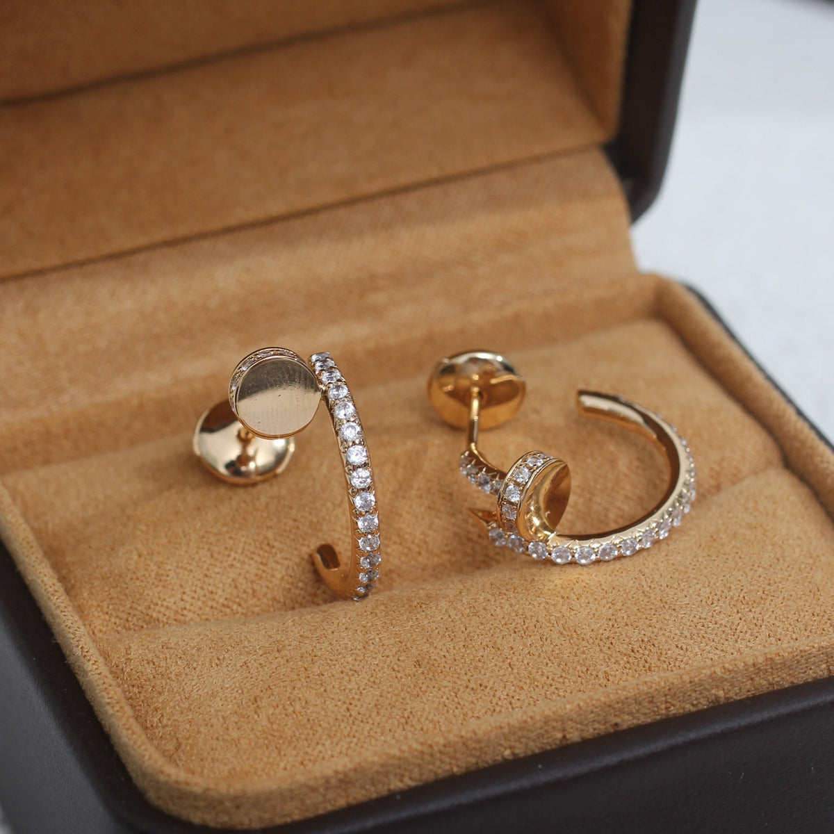 Dream JUSTE EARRINGS 12.75MM PINK GOLD DIAMOND