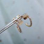 Dream JUSTE EARRINGS 12.75MM PINK GOLD DIAMOND