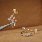 Dream JUSTE EARRINGS 12.75MM PINK GOLD DIAMOND