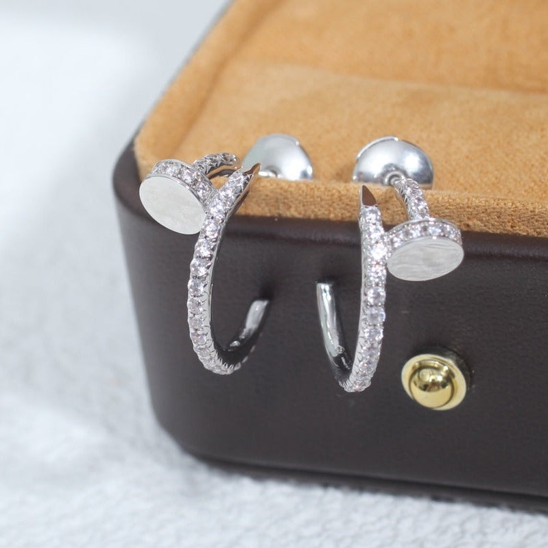 Dream JUSTE EARRINGS 12.75MM SILVER DIAMOND