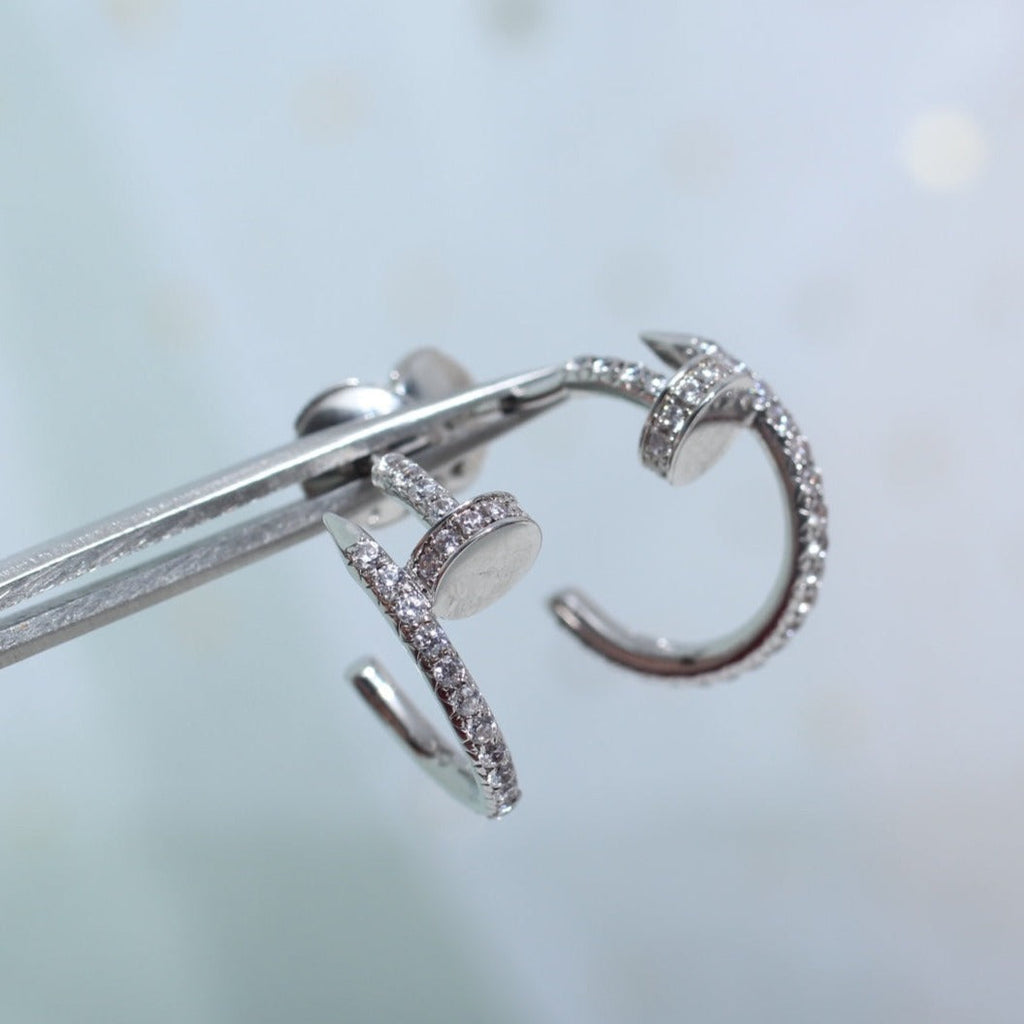 Dream JUSTE EARRINGS 12.75MM SILVER DIAMOND