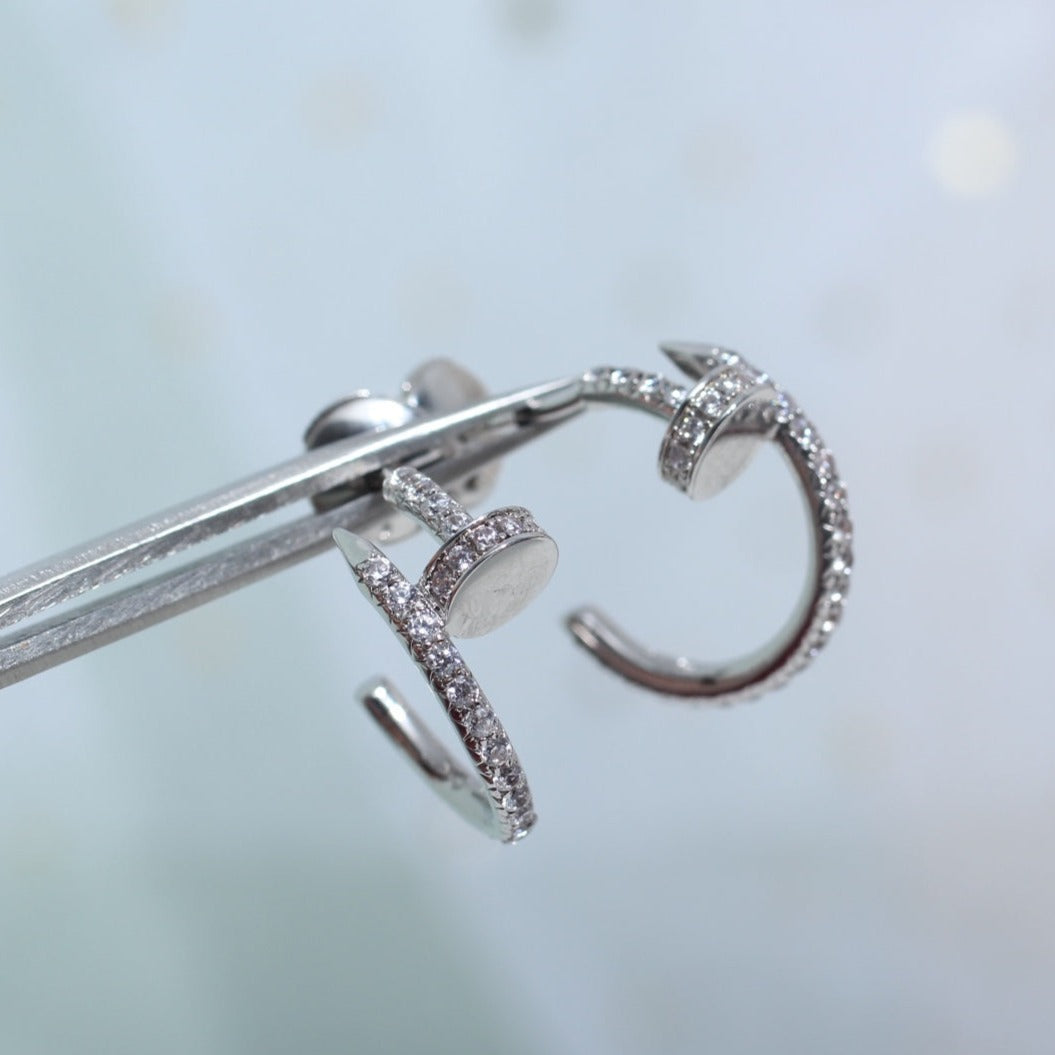 Dream JUSTE EARRINGS 12.75MM SILVER DIAMOND