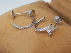 Dream JUSTE EARRINGS 12.75MM SILVER DIAMOND
