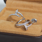 Dream JUSTE EARRINGS 12.75MM SILVER DIAMOND