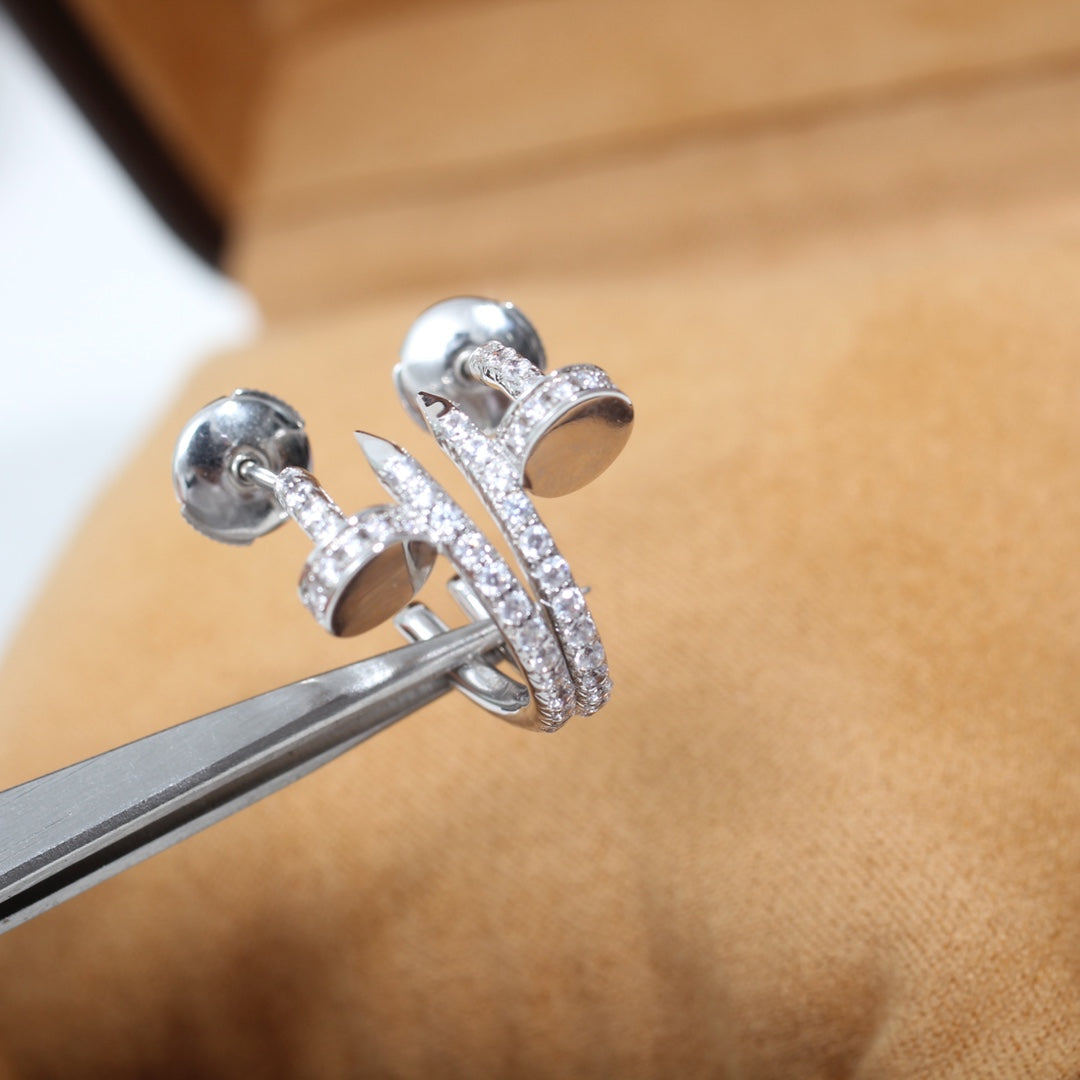 Dream JUSTE EARRINGS 12.75MM SILVER DIAMOND
