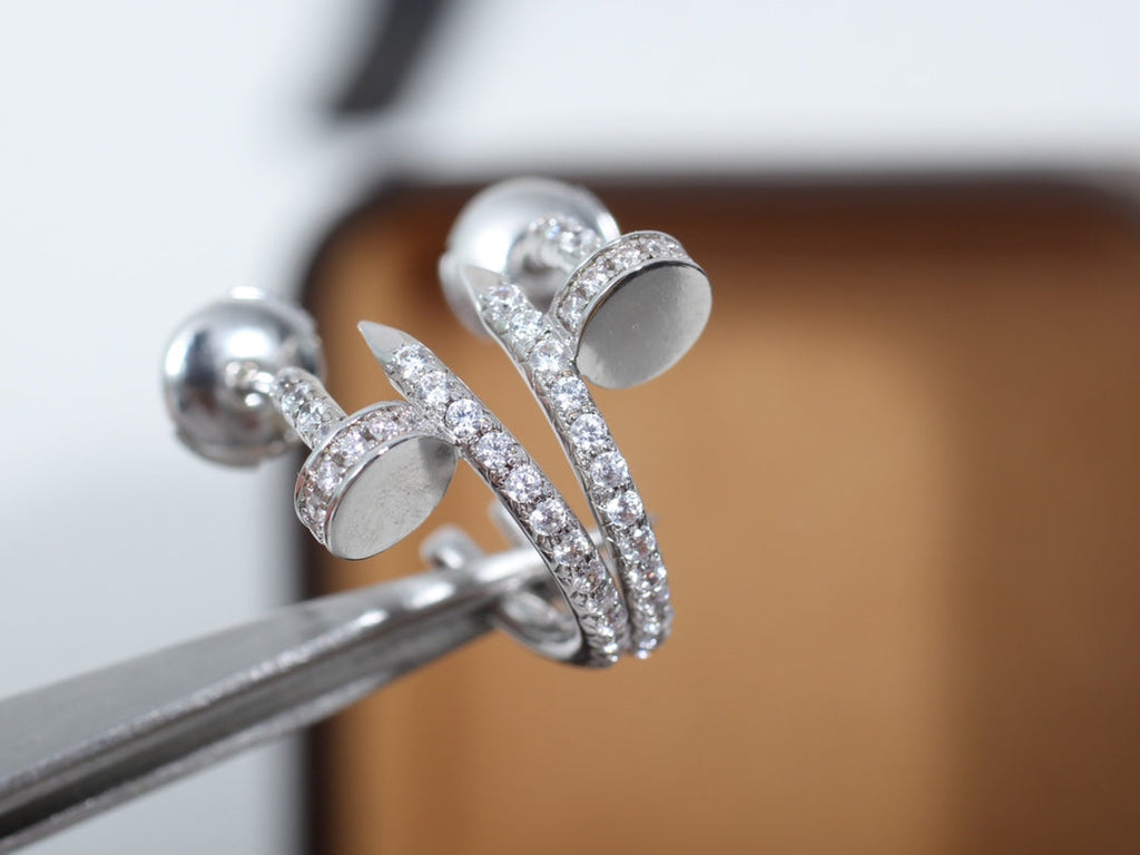 Dream JUSTE EARRINGS 12.75MM SILVER DIAMOND