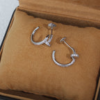 Dream JUSTE EARRINGS 12.75MM SILVER DIAMOND