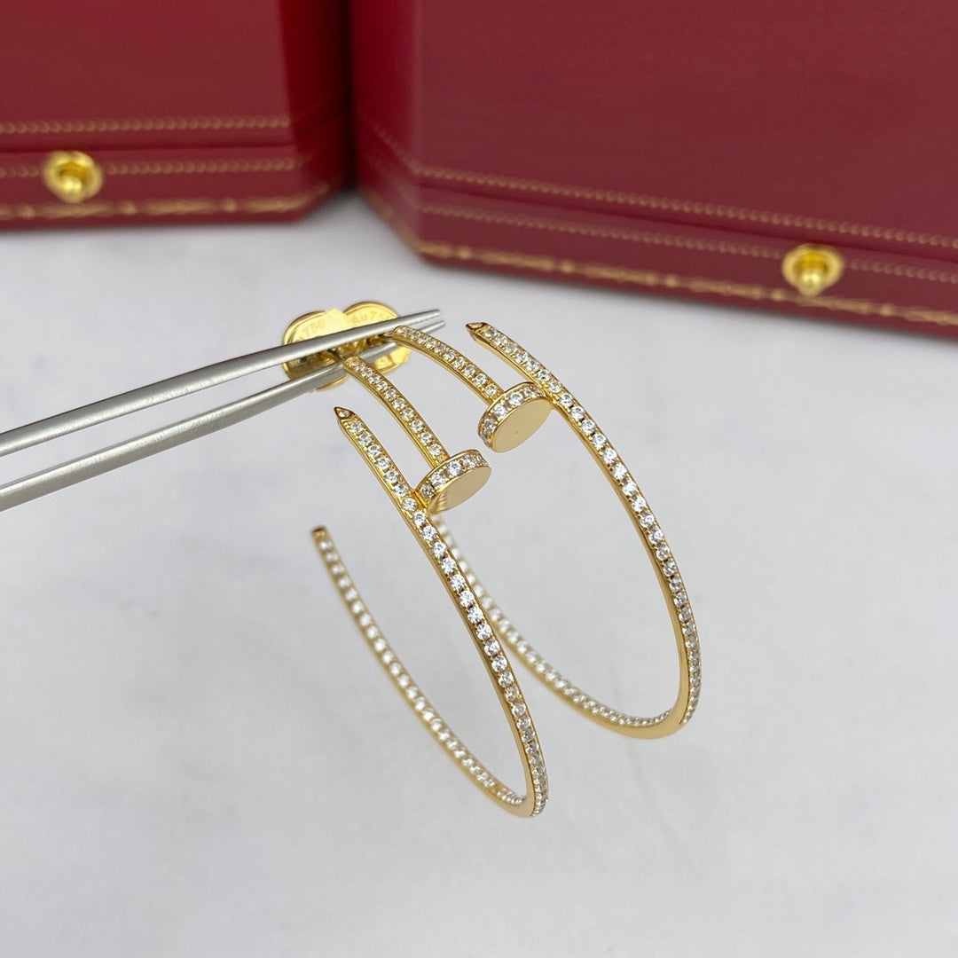 Dream JUSTE EARRINGS FULL DIAMONDS 1.8MM