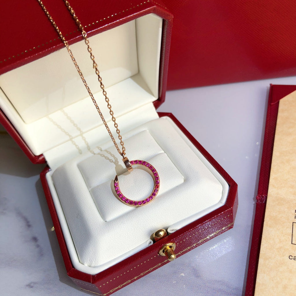 Dream JUSTE KETTE GOLD ROT DIAMANTEN