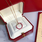 Dream JUSTE KETTE GOLD ROT DIAMANTEN