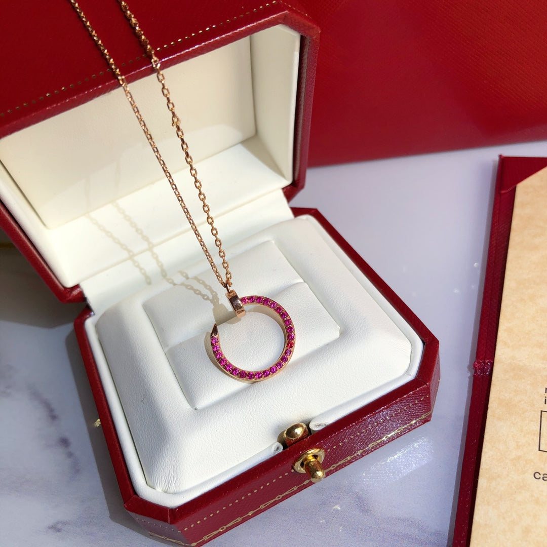 Dream JUSTE KETTE GOLD ROT DIAMANTEN