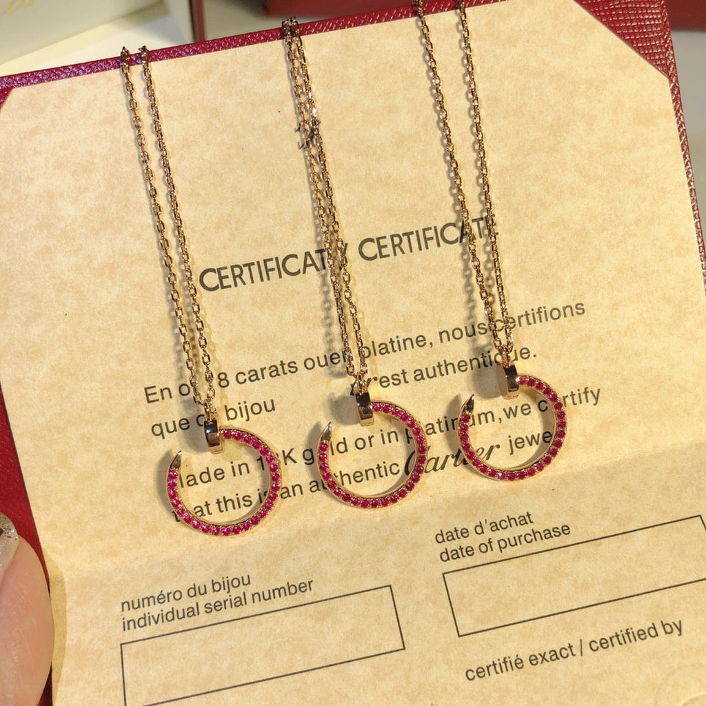 Dream JUSTE KETTE GOLD ROT DIAMANTEN