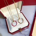 Dream JUSTE KETTE GOLD ROT DIAMANTEN