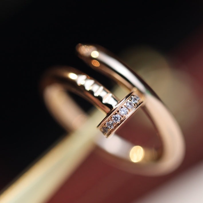Dream JUSTE RING 2.65MM PINK GOLD DIAMOND