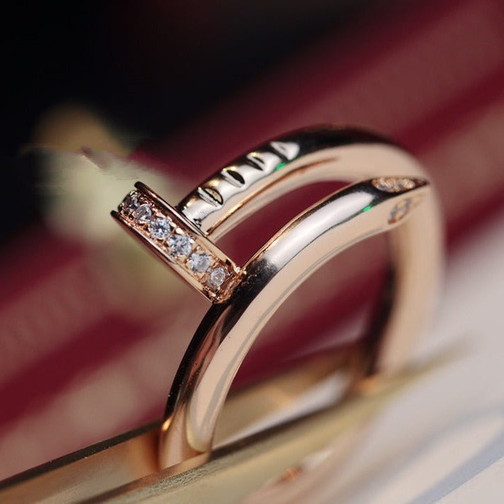 Dream JUSTE RING 2.65MM PINK GOLD DIAMOND