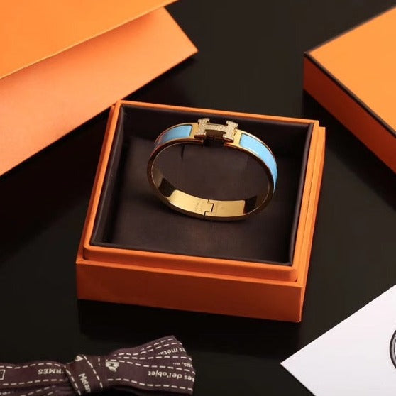 Dream H CLOUD BLAUES ARMBAND GOLD DIAMANT