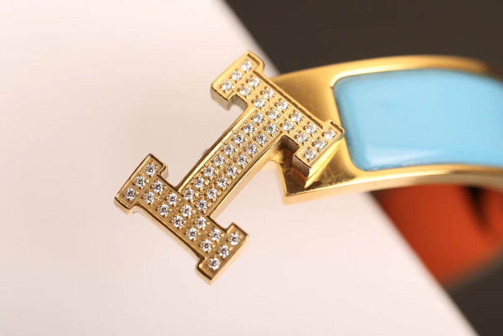 Dream H CLOUD BLAUES ARMBAND GOLD DIAMANT