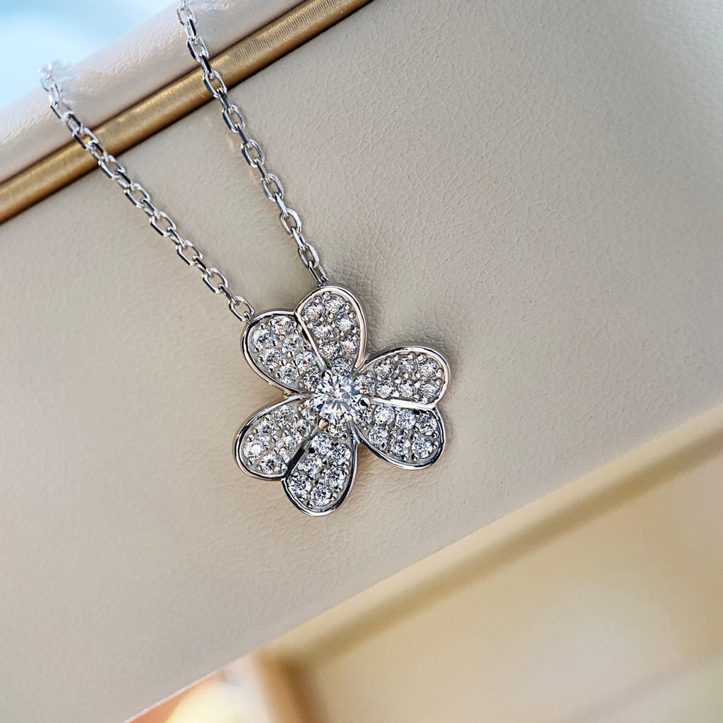 Dream CLOVER DIAMOND HALSKETTE SILBER
