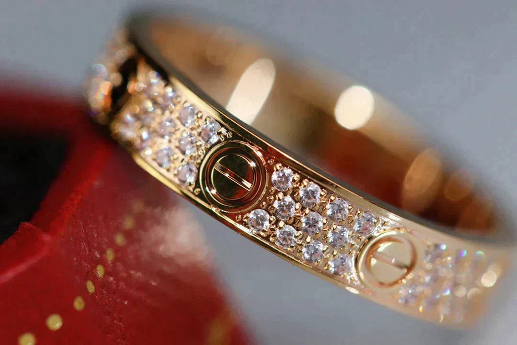 Dream LOVE RING 3.6MM DIAMOND PAVED