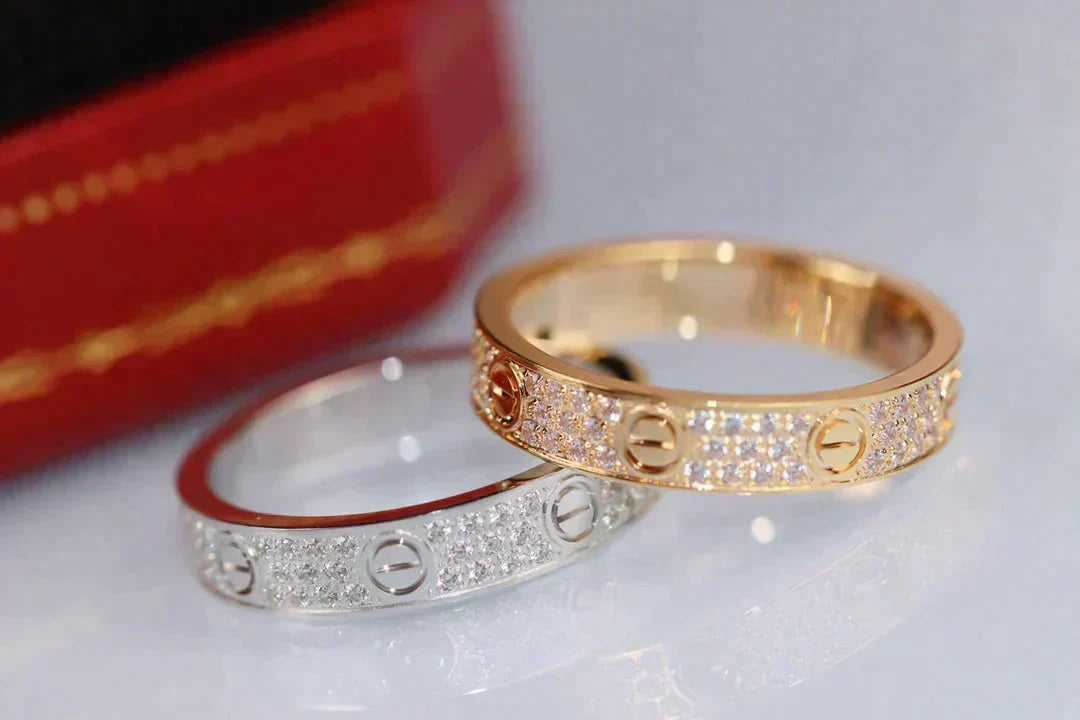 Dream LOVE RING 3.6MM DIAMOND PAVED