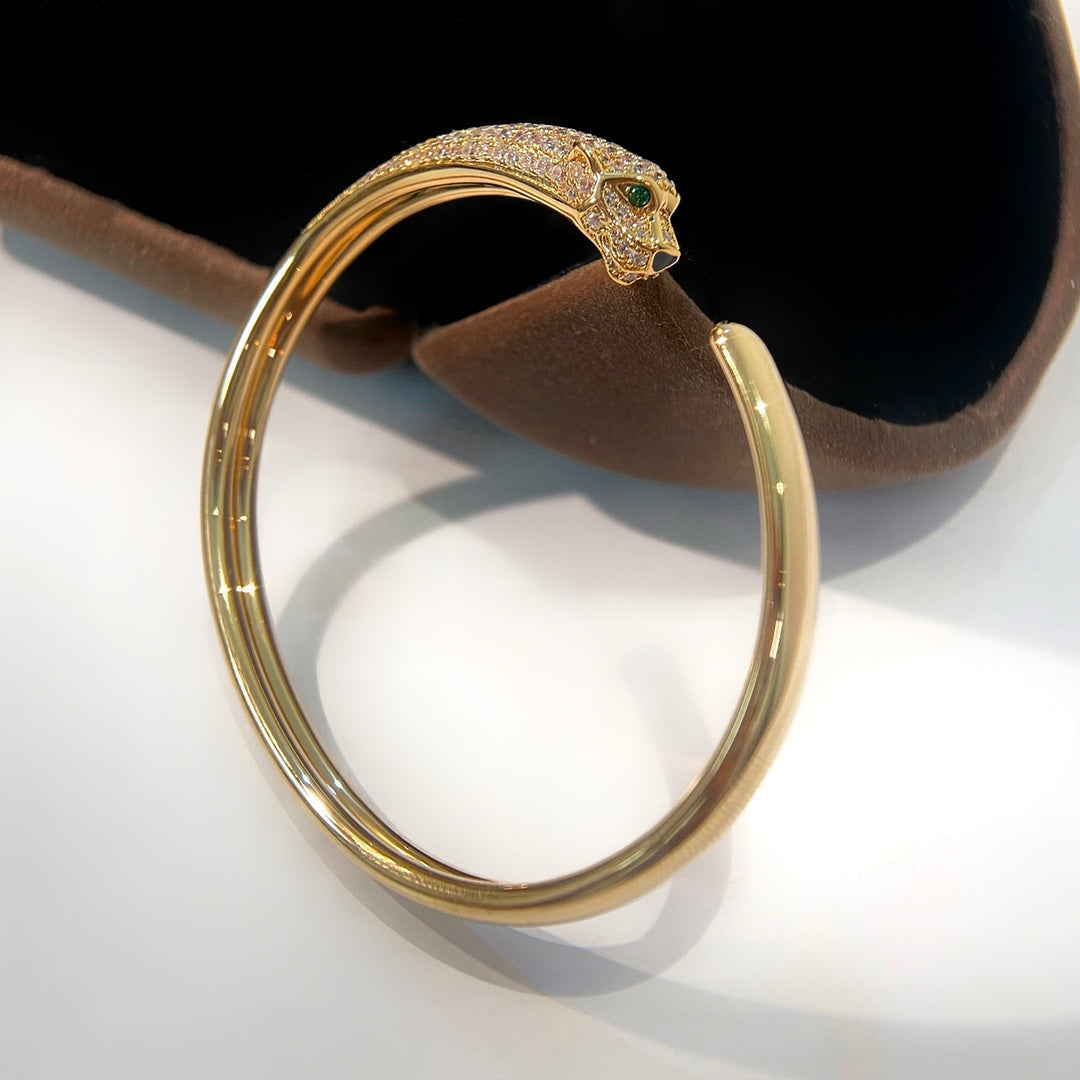 Dream PANTHERE GOLD DIAMOND OPEN BRACELET
