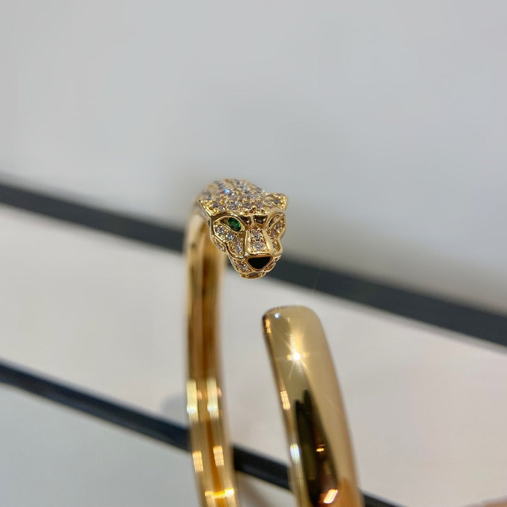 Dream PANTHERE GOLD DIAMOND OPEN BRACELET