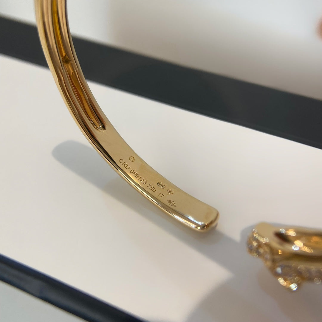 Dream PANTHERE GOLD DIAMOND OPEN BRACELET