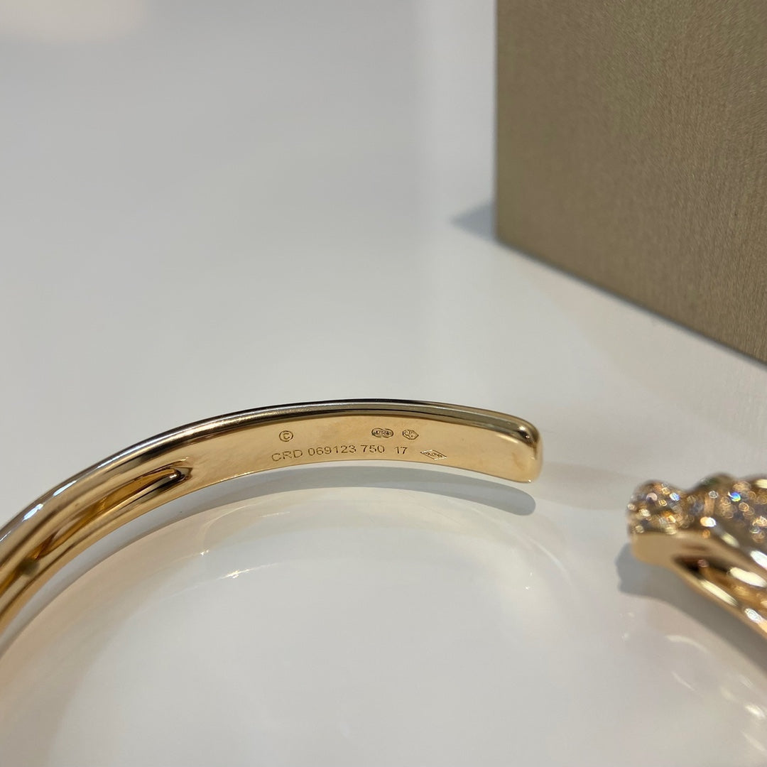 Dream PANTHERE GOLD DIAMOND OPEN BRACELET
