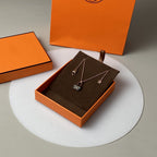 Dream CONSTANCE BLACK PEDANT PINK GOLD NECKLACE