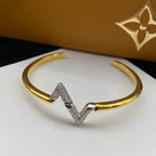 Dream VOLTE UPSITE DOWN DIAMOND GOLD OPEN BRACELET