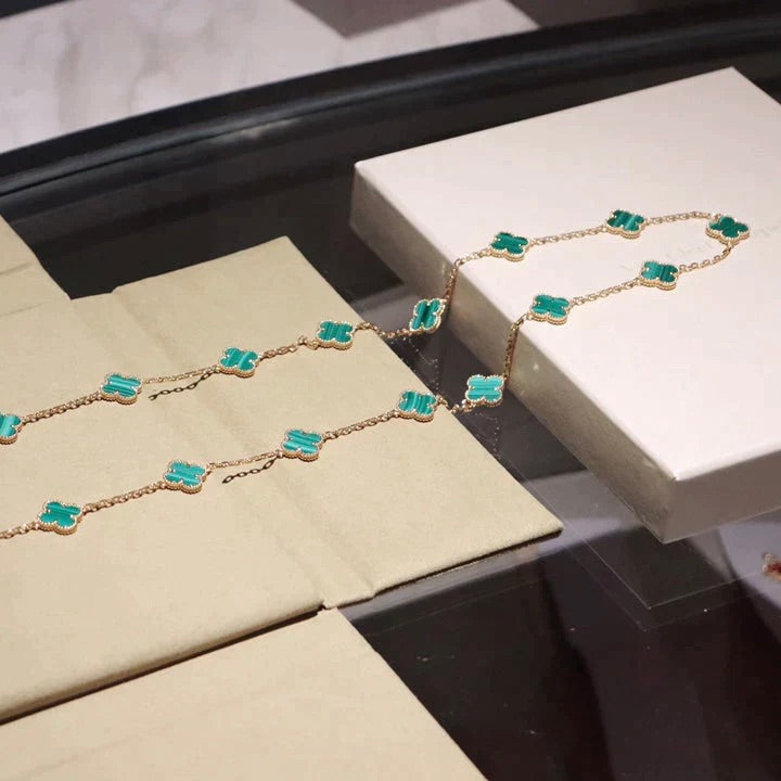 Dream CLOVER 20 MOTIFS MALACHITE GOLD