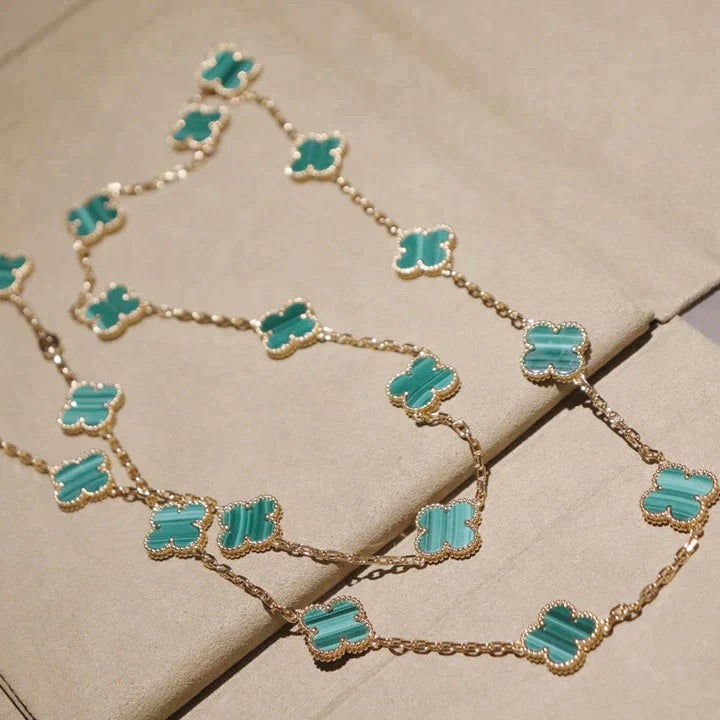 Dream CLOVER 20 MOTIFS MALACHITE GOLD