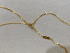 Dream CLOVER 25MM NECKLACE GOLD CARNELIAN