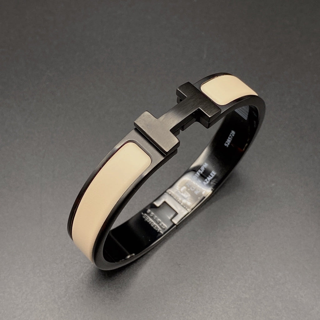 Dream H BRACELET 12MM BLACK BEIGE CERAMIC