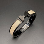 Dream H BRACELET 12MM BLACK BEIGE CERAMIC