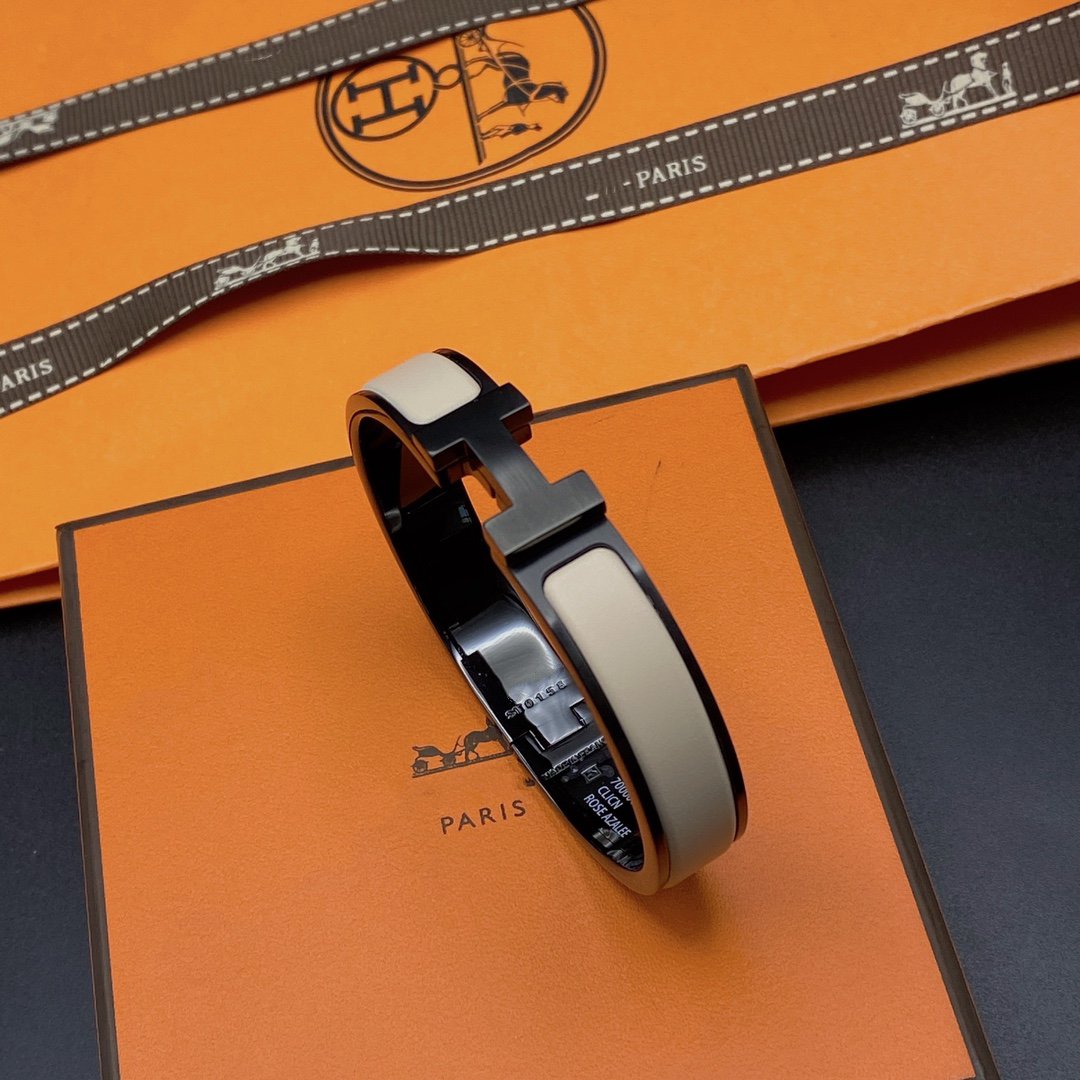 Dream H ARMBAND 12MM SCHWARZ BEIGE KERAMIK